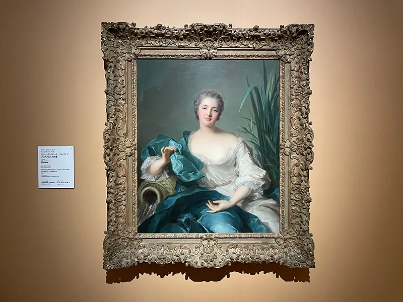ジャン＝マルク・ナティエ《マリー＝アンリエット・ベルトロ・ド・プレヌフ夫人の肖像》1739年 油彩・カンヴァス 国立西洋美術館所蔵