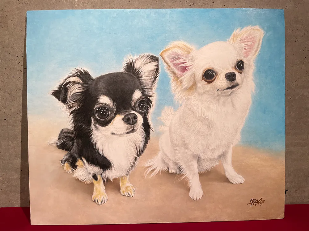 ペット肖像画の作品写真